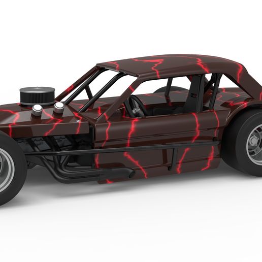 Vintage Asphalt Modified stock car V13 (1:25 Scale)