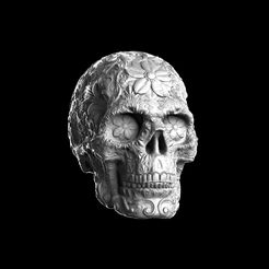 untitled.320.jpg Файл STL Декоративная калавера с черепом・Модель для печати в 3D скачать, conti3d