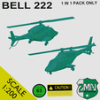 B.png bell 222 helicopter v1