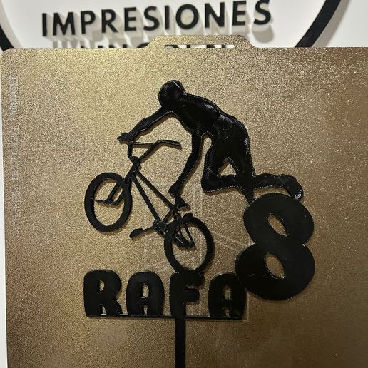 TOPPER PARA TORTA - MODELO BMX, BICI 3D model