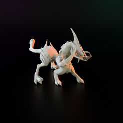Rendu 7_0000.jpg Fichier STL gratuit démon chimérique・Design imprimable en 3D à télécharger