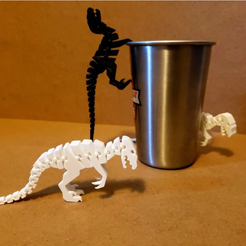 raptor.png Archivo STL gratis Articulated Raptor・Plan imprimible en 3D para descargar