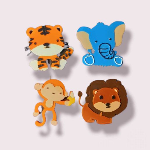 Jungle Animal Toppers