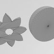 wf2.jpg Mold open lotus leaves rosette onlay relief 3D print model
