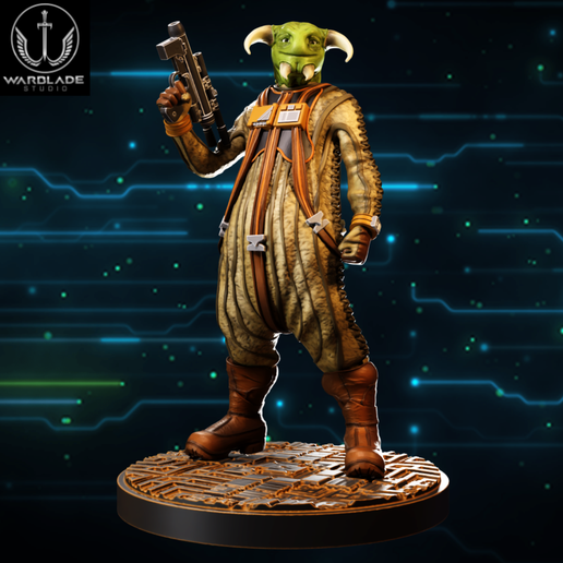 star wars shatterpoint boolio presupported included - 3D model önizlemesi