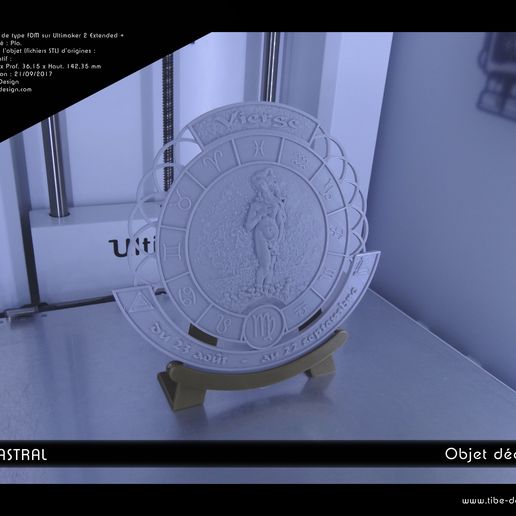 cerclastral_vierge01.jpg STL file Deco object Cerclastral Virgin・3D printable model to download, Tibe-Design