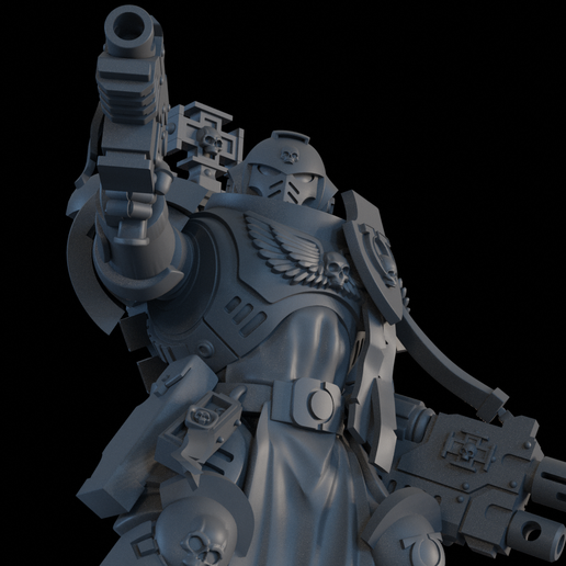 Marine Lieutenant (40K-style).