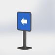 Sign-3.jpg Direction Sign Board Miniature 3D Model