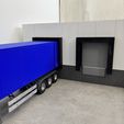 Warehouse-with-loading-dock-with-trailer-2.jpg Modular Warehouse with Loading Dock – Motorized Door & Adjustable Ramp - 1:14 Scale