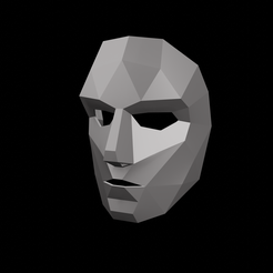 render.png Fichier 3D Masque à faible polyvalence・Design pour imprimante 3D à télécharger