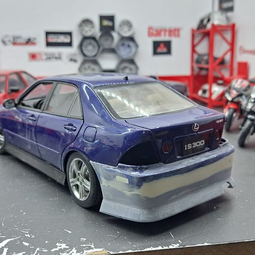 Autoart 2002 Lexus IS300 1:18 Scale Diecast Model Car blue w