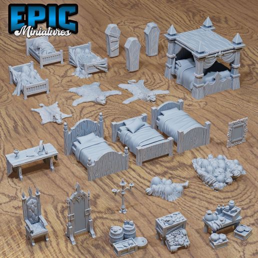 Transylvania Adventure Scatter ‧ DnD Miniature ‧ Tabletop Miniatures ‧ Gaming Monster ‧ 3D Model ‧ RPG ‧ DnDminis ‧ STL FILE