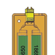3.PNG Li Ion 18650 2S battery case [OBJ file]