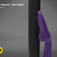 poledancer-detail2.138.png STL file Pole Dancer - Pen Holder・3D printable design to download