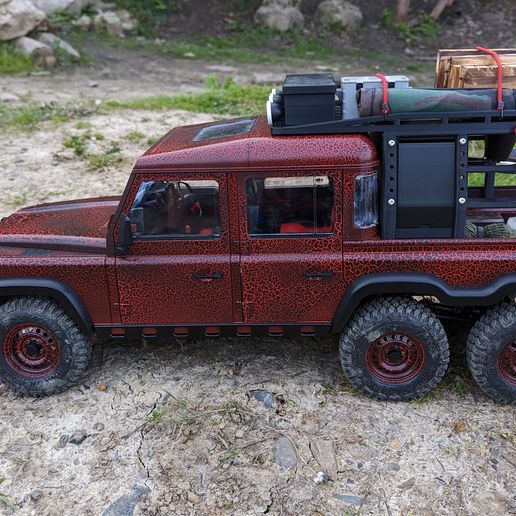 🚁 Rack loading area - Roof rack BRX02 D110 6x6 & Series III 109・ STL ...