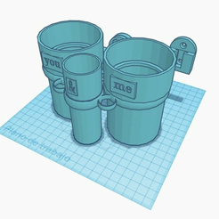 Bath_Glasses_Vasos_Baño.png STL file Bath Glasses_Vasos Baño・3D printable model to download
