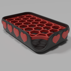 01.png STL-Datei Heart soap dish kostenlos・Vorlage für 3D-Drucker zum herunterladen