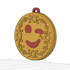 sonrrisa.png STL file Smile Cookie key chain・3D printer design to download