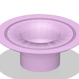 floor_drain_trap_dt05 v15_base_stl-94.png height adjustable simple floor drain trap up 3 inch 3d print and cnc