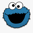 Cookie Monster.png Sesame Street Cookie Monster Fondant / Cookie Cutter with Marker