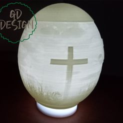 IMG_20230125_124027090.jpg Cross Easter Egg LIGHT, TEALIGHT, READING LIGHT, PARTY LIGHT