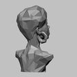 06.jpg african low poly modern female bust 3D print model