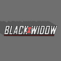 Black-Widow-Logo-v4.png Файл STL Логотип фильма "Черная вдова・3D-печатный дизайн для загрузки