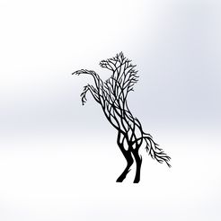 PARÇA1-KATI.jpg Archivo STL CABALLO DE ÁRBOL・Plan imprimible en 3D para descargar