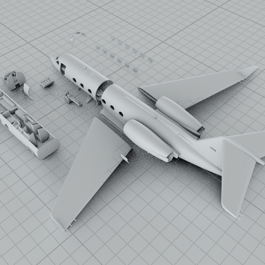 3.png Gulfstream IV  Private Jet aircraft MODEL