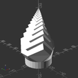 CubicChristmasTreeV1.1_T6.png Cubic Christmas Tree (OpenSCAD) - Update V1.2 (2020-10-27)