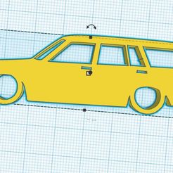 Web-capture_23-11-2023_132635_www.tinkercad.com.jpeg Porte-clés Datsun 510 Wagon Silhouette