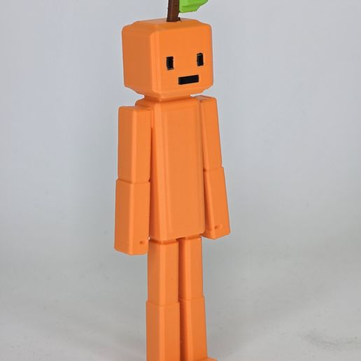 Voxel Pumpkin Character – Melon Playground Style