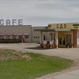 Corner Gas Street View.JPG 3D file PREMIUM N Scale Rural Town Gas Station & Cafe (#1 of 7 in set)・3D printing model to download