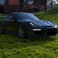 prosche-911-gt3-05.jpg STL file Porsche 911 GT3・3D printing idea to download