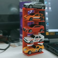 IMG_20210119_185444.jpg Fichier STL pile de 5 voitures pour hotwheels / matchbox cars・Modèle à télécharger et à imprimer en 3D