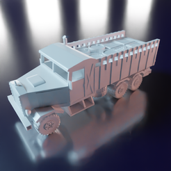 Truck1.png STL file World War II Truck・Design to download and 3D print