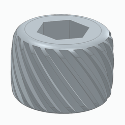 M6_1.png STL file knurled knob M6・3D printing design to download