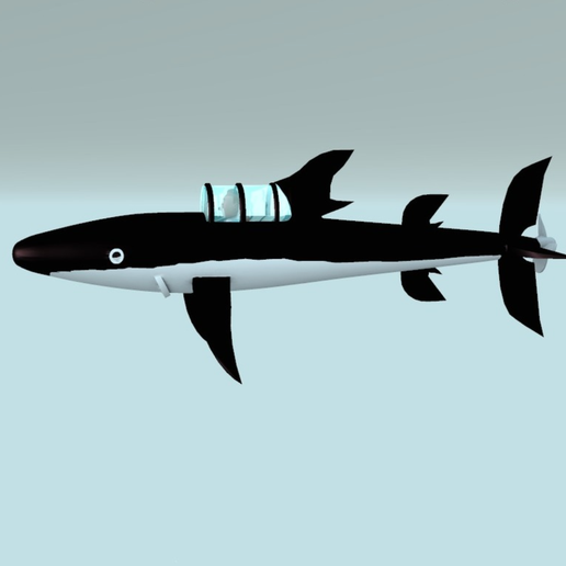 Capture d’écran 2017-09-29 à 16.29.37.png Бесплатный STL файл tintin submarine shark V2・3D-печатный дизайн для скачивания, MisterDiD