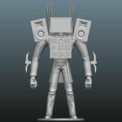 1.jpg 3D file TVMAN TITAN FAN ART - SKIBIDI TOILET 20 CM・3D printer design to download