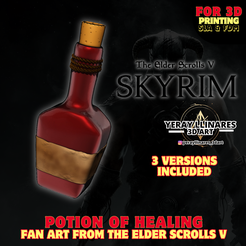 1.png Skyrim Healing Potion - Ready for FDM and SLA Printing