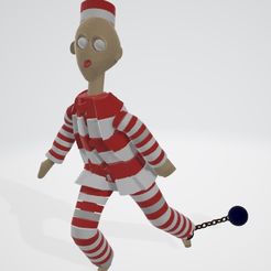 prisonnier boulet.jpg Archivo STL SERIE DE HALLOWEEN CONSTRUCCIÓN INFANTIL CONSTRUCCIÓN NIÑO PRISIONERO BOLA Y CADENA・Objeto imprimible en 3D para descargar