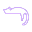 Gato con anillo para tornillo.stl CAT NEON LED SIGN
