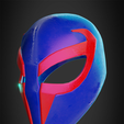 2099SpiderManFront34left.png Spider Man 2099 faceshell for Cosplay 3D print model