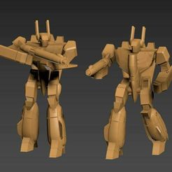 VF1S-Pack-B1.jpg Archivo 3D 1/285 RRT VF-1S Batttroid Battloid - Proyecto Echelon (Pack B)・Modelo para descargar y imprimir en 3D