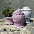 rose-jar-1.jpg Jars bundle with flower pots and dice tower