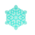 Untitled.png Clay Cutter STL File Large Snowflake 2 Trinket/Ornament  - Home Decor Digital File Download- 5 sizes and 2 Cutter Versions, cookie cutter