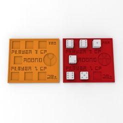 Box-Both.119.jpg STL file TAU/Farsight Mini Game Trackers For Game Round and Command Points・3D printable design to download