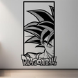 Goku.png DRAGONBALL GOKU 2D WALL ART