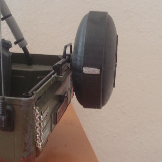 Free STL file FMS SUZUKI JIMNY 1/6 Spare wheel shell 🛞 ・3D print design ...