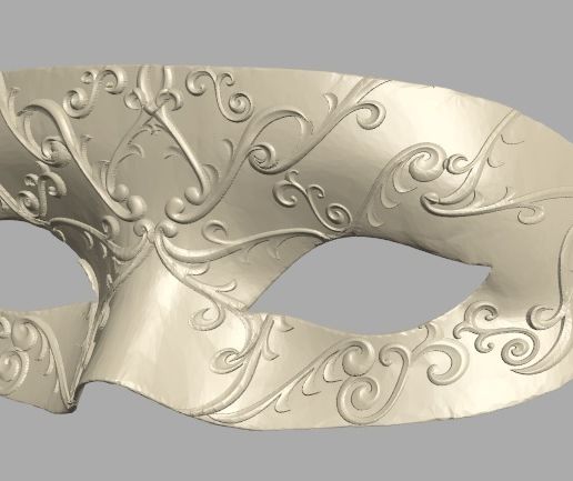 👁️ Venetian style eye mask・ STL File for 3D printing・Cults